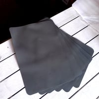 HELI MIAO Set podmetača za tanjure 6 kom., perivi podmetači od umjetne kože 43x30 cm, otporni na toplinu, obostrani — bez podmetača za čaše (stanje: vidi 2. sliku) 2