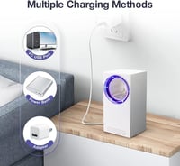 Aparatoo Elektromos Rovarcsapda - UV Fényes Szúnyogirtó, Hordozható USB Rovarölő Lámpa, Hangtalan Működés, Otthoni és Kültéri Használatra 4