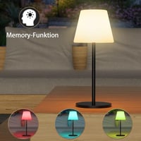 Hordozható LED asztali lámpa - Kültéri, vízálló, RGB színváltós, akkus Ecvivk éjjeli fény 8