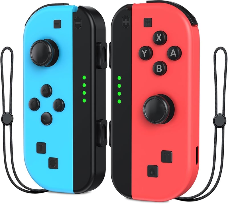 Bonacell vezeték nélküli kontroller Switch-hez - Kék-piros Joy-Con pár turbó funkcióval