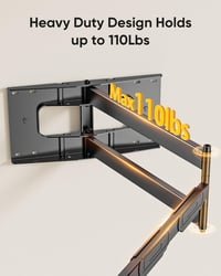 FORGING MOUNT Dönthető-Forgatható TV Fali Tartó 37-80" Képernyőkhöz, 109 cm Hosszú Csuklós Karral, 50 kg Teherbírás, VESA 600x400mm 5