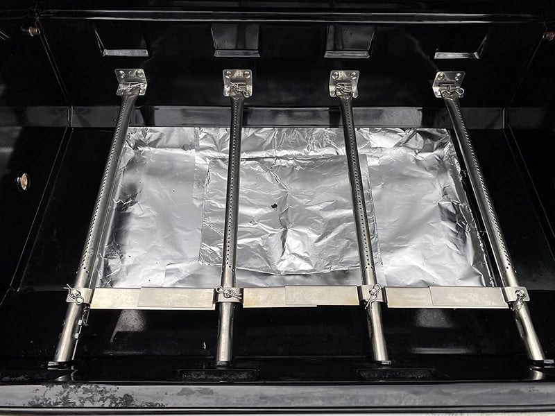 GFTIME Univerzális Állítható Keresztcsövek Nexgrill, Charbroil, FirePlus Grillekhez - Rozsdamentes Acél Alkatrész, 12,7-24,13 cm, 3 db