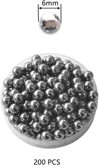 DDHOMIN 200 db 6 mm precíziós csapágygolyó golyóscsapágyhoz acél fényes golyókészlet 4