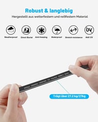 DDMALL Cat 8 hálózati kábel 2 csomag 0,5 m lapos patch kábel SSTP 40 Gbps 2000 MHz aranyozott RJ45 LAN internethez router PC gaminghez 7