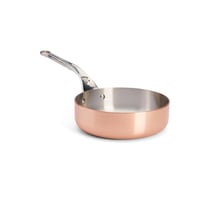Rovná saťvacia panvica De Buyer Inocuivre – priemer 24 cm, hrúbka 2 mm, meď-nerez, nerezová rukoväť 2