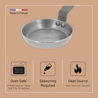 De Buyer Mineral B Element Blini Serpenyő Acéllemez 12 cm – Palacsintasütő Kis Méretű Reggelihez 4