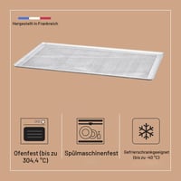 Perforovaný hliníkový plech na pečenie De Buyer s vrúbkovaným okrajom – 60 x 40 cm, strieborný 3