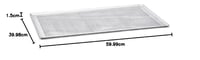 Perforovaný hliníkový plech na pečenie De Buyer s vrúbkovaným okrajom – 60 x 40 cm, strieborný 6