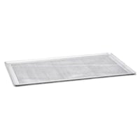 Perforovaný hliníkový plech na pečenie De Buyer s vrúbkovaným okrajom – 60 x 40 cm, strieborný 1