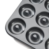 de Buyer neprianjajući čelični mini kalup za savarin, 12 komada - Promjer 7 cm - 34,3 x 26,2 x 2,2 cm - Crni 5