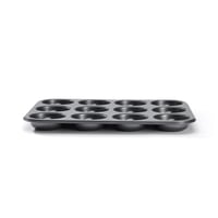 de Buyer neprianjajući čelični mini kalup za savarin, 12 komada - Promjer 7 cm - 34,3 x 26,2 x 2,2 cm - Crni 4