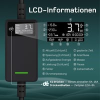 dé Elektromos Autó Töltőkábel Type 2 Schuko - 3.68 kW 6m Digitális Kijelzővel Tesla Model 3/Y ID.3 ID.4 MG4 Kompatibilis 6