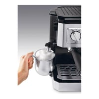 Kombinovaný kávovar De'Longhi BCO 421.S s funkciou espressa a prekvapkávanej kávy, napeňovačom mlieka, 1 l, nehrdzavejúca oceľ/čierna 6