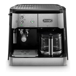 De'Longhi BCO 421.S Kombinirani aparat za kavu s funkcijom espresso i filter kave, pjenjačem za mlijeko, 1 L, nehrđajući čelik/crna