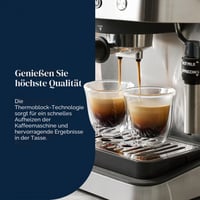 Pákový espresso kávovar De'Longhi Classic EM450.M, s profesionálnou dýzou na napeňovanie mlieka, celokovové telo, 15 barov, 1,7 l nádržka na vodu, nehrdzavejúca oceľ 4