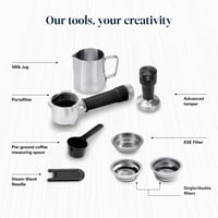 Espressor manual De'Longhi Dedica Duo EC890.M - espresso și cold brew, 15 cm lățime, metal 8