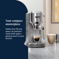 Espressor manual De'Longhi Dedica Duo EC890.M - espresso și cold brew, 15 cm lățime, metal 2