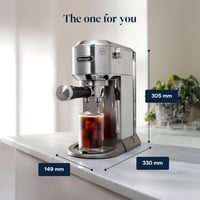 Espressor manual De'Longhi Dedica Duo EC890.M - espresso și cold brew, 15 cm lățime, metal 7
