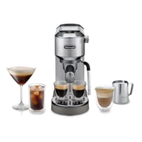Espressor manual De'Longhi Dedica Duo EC890.M - espresso și cold brew, 15 cm lățime, metal 1