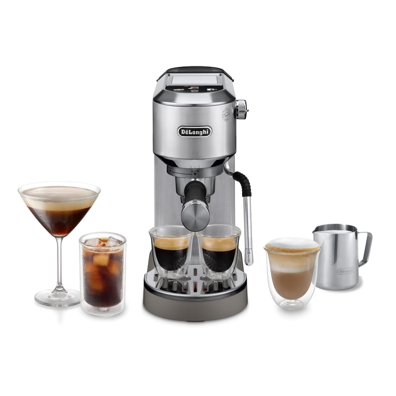 Espressor manual De'Longhi Dedica Duo EC890.M - espresso și cold brew, 15 cm lățime, metal