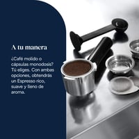 De'Longhi Dedica espresso aparat s pumpom, nehrđajući čelik, sustav protiv kapanja, za mljevenu kavu ili espresso jastučiće (ESE pods), za espresso i cappuccino, 1,3 l, crni, EC685 8