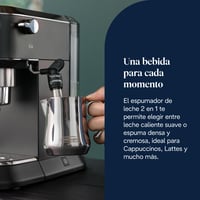 De'Longhi Dedica espresso aparat s pumpom, nehrđajući čelik, sustav protiv kapanja, za mljevenu kavu ili espresso jastučiće (ESE pods), za espresso i cappuccino, 1,3 l, crni, EC685 6