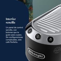 De'Longhi Dedica espresso aparat s pumpom, nehrđajući čelik, sustav protiv kapanja, za mljevenu kavu ili espresso jastučiće (ESE pods), za espresso i cappuccino, 1,3 l, crni, EC685 5