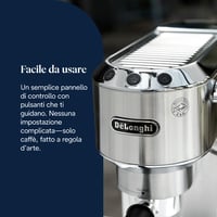 De'Longhi Dedica Style EC685.M aparat za espresso s ručnim pjenjačem za mlijeko, 15 cm - srebrni 5