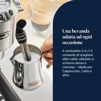 De'Longhi Dedica Style EC685.M aparat za espresso s ručnim pjenjačem za mlijeko, 15 cm - srebrni 6