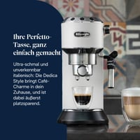 Espresso aparat De'Longhi Dedica Style EC685.W, 1,3 l, širina 15 cm - bijeli 2