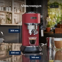 Espressor manual De'Longhi Dedica Style cu dispozitiv de spumare a laptelui 9