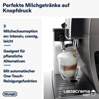 Espressor automat De'Longhi Dinamica Plus cu 24 de băuturi, culoarea Titanium 4