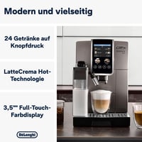 Espressor automat De'Longhi Dinamica Plus cu 24 de băuturi, culoarea Titanium 2