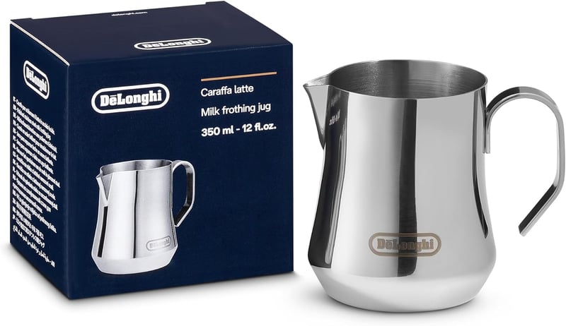 De'Longhi DLSC060 Tejhabosító Kancsó 350ml Rozsdamentes Acél Ergonomikus Fogantyú