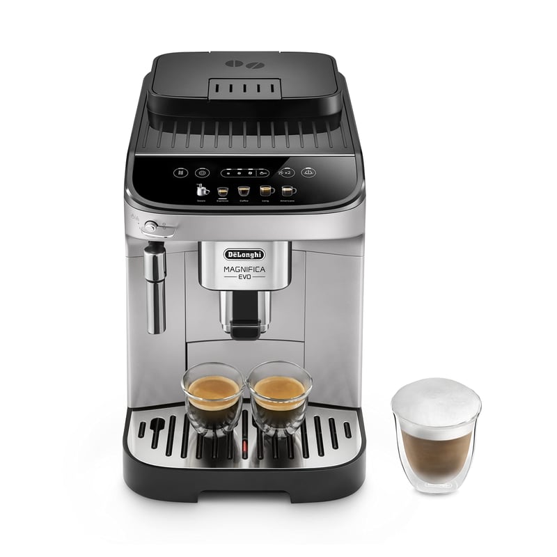 Espressor Automat De'Longhi Magnifica Evo cu 5 Băuturi, Argintiu