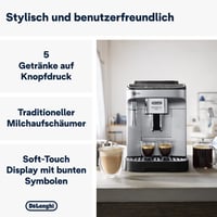 Espressor Automat De'Longhi Magnifica Evo cu 5 Băuturi, Argintiu 2