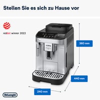 Espressor Automat De'Longhi Magnifica Evo cu 5 Băuturi, Argintiu 7