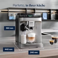 Automatický kávovar De'Longhi Magnifica Evo Next Perfetto s napeňovačom mlieka LatteCrema, 13 nápojmi na jeden dotyk, farebným dotykovým displejom, titánový (ECAM312.80.SB) 8