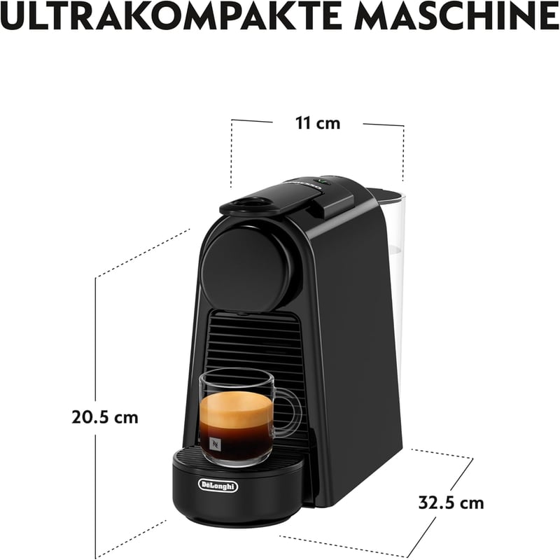 De'Longhi Nespresso Essenza Mini EN 85.B kapszulás kávéfőző 19 bar nyomás fekete