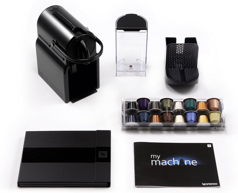 De'Longhi Nespresso Inissia Espresso Kávéfőző, 24 oz, Fekete
