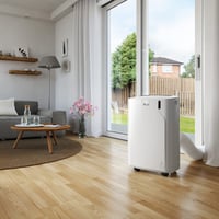 Mobilná klimatizácia De'Longhi Pinguino PAC EM82, 9400 BTU, 27 m², odvlhčovanie, ventilátor, 24-hodinový časovač, energetická trieda A, biela 2