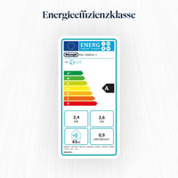 Mobilná klimatizácia De'Longhi Pinguino PAC EM82, 9400 BTU, 27 m², odvlhčovanie, ventilátor, 24-hodinový časovač, energetická trieda A, biela 8