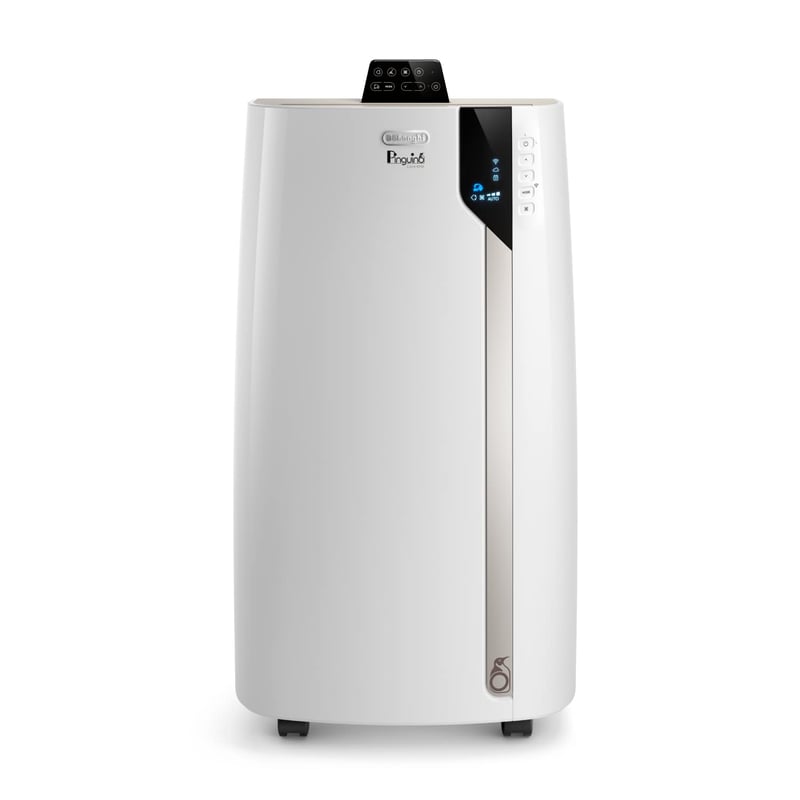 Mobilná klimatizácia De'Longhi Pinguino PAC EX130 CST WiFi s výfukovou hadicou, pre miestnosti do 120 m³, funkcia odvlhčovania a ventilátora, 24-hodinový časovač, energetická trieda A, biela