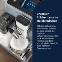 Automatický kávovar De'Longhi Rivelia EXAM440.55.G, mliečny systém LatteCrema, 16 kávových nápojov, dotykový displej, vymeniteľná násypka na zrnkovú kávu, sivý 8