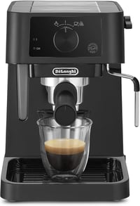 De'Longhi Stilosa EC 235.BK Traditional Espresso Portafilter Machine, Espresso Machine with Manual Milk Frother, for Espresso Powder, 1 Litre Water Tank, Black, 1100 W 3