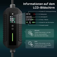 dé Mobil Wallbox 11 kW 15m CEE 16A Type 2 elektromos autó töltőállomás 7