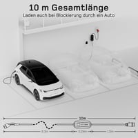 dé Mobil Wallbox Töltőállomás 11 kW 3 Fázisú 10m Kábellel, Állítható Töltési Teljesítmény CEE 16A Type 2 Elektromos Autó Töltő - 10m Standard, CEE 11kW 4
