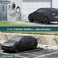 dé Mobil Wallbox Töltőállomás 22 kW App-al, 3 fázisú, 10m, 6-32A, Áramszámlálóval, CEE 32A Type 2 Töltőkábel, Model Y/3, ID.3/4/5, MG4, EX30, e-up, e-tron EV/PHEV 6