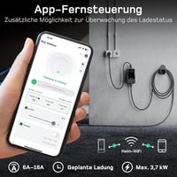 dé Type 2 Schuko töltőkábel elektromos autóhoz 3,7 kW LCD kijelzővel - 7 m 2