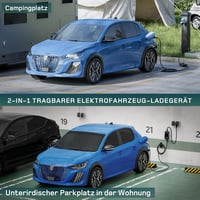 dé Type 2 Schuko töltőkábel elektromos autóhoz 3,7 kW LCD kijelzővel - 7 m 4